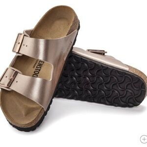 Rose gold Birkenstocks